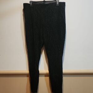 Nanette Lepore Black Leopard Print Leggings